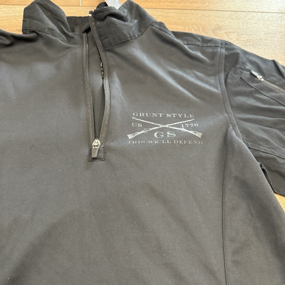 Grunt Style Tactical Quarter Zip 2.0 Jacket - Black Men's Small New